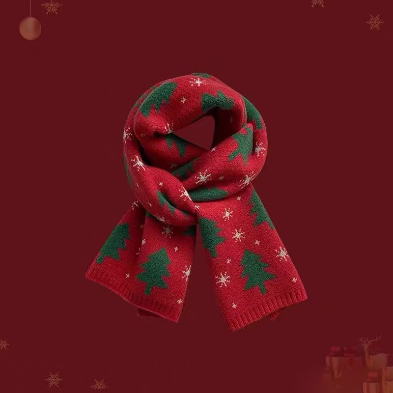 Weiche Weihnachts-Design-Strickschals
