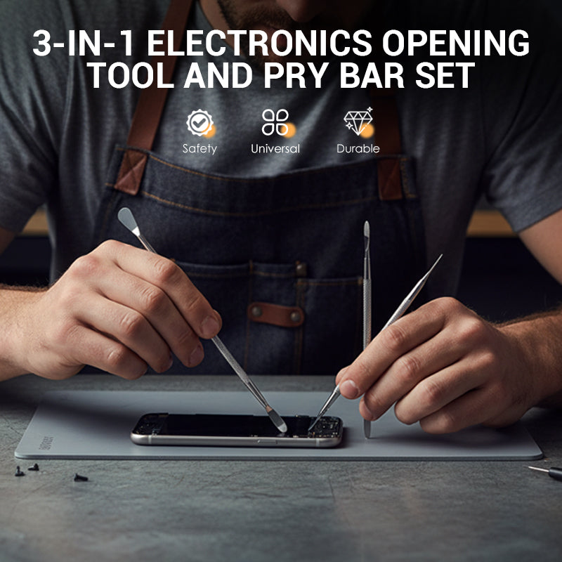 🔧 ELEKTRONIK-REPARATURWERKZEUGSET – 3-in-1 Doppelkopf-Design • Chrom-Vanadium-Stahl • Rutschfester Griff • Vielseitig Kompatibel