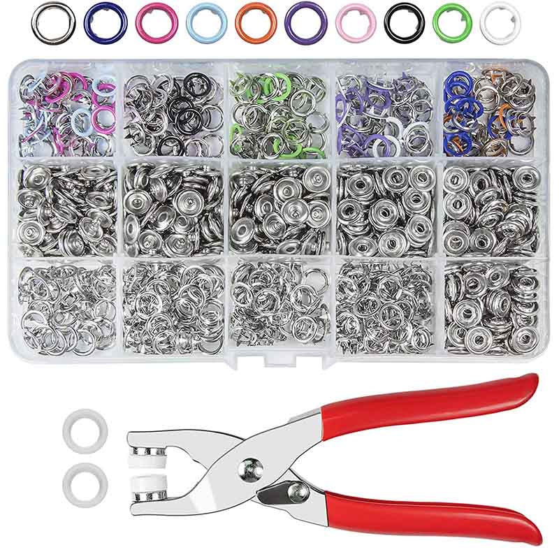 🧵 50 % RABATT! 🔘 DIY-Knopf-Set – Komplettes Werkzeugset, einfach in der Anwendung & verstärkt deine Kleidung ✂️