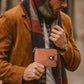 Herren-Geldbörse im Vintage-Stil mit Reißverschluss