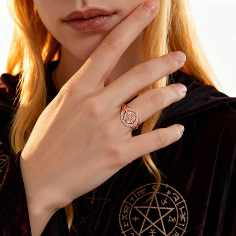 📢📢60%  OFF!! ⏰Elegant 2-Tone Celtic Knot Zircon Ring