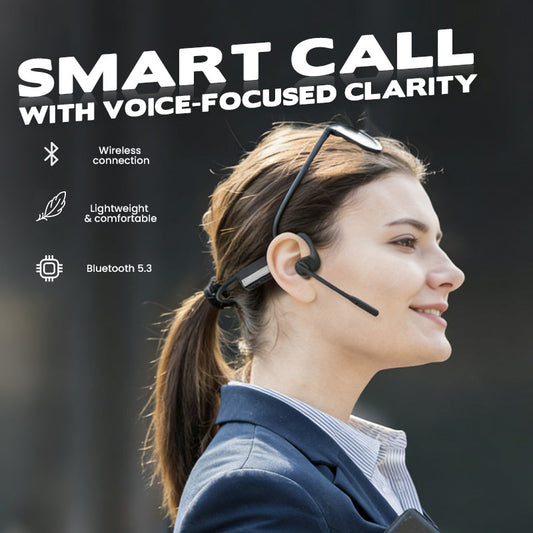 🎧Offene Bluetooth-Kopfhörer mit ENC-Rauschunterdrückung: Knochenleitung, Schnellladung & Freiohr-Design
