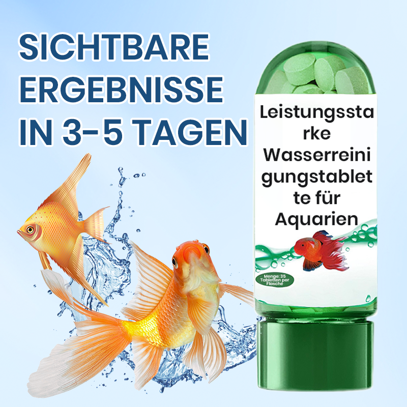 🐠 KAUFE 2, ERHALTE 1 GRATIS! 💧 Aquarium Wasserreinigungstablette – Klärt das Wasser, Reduziert Algen & Für Süß- und Salzwasser ✨