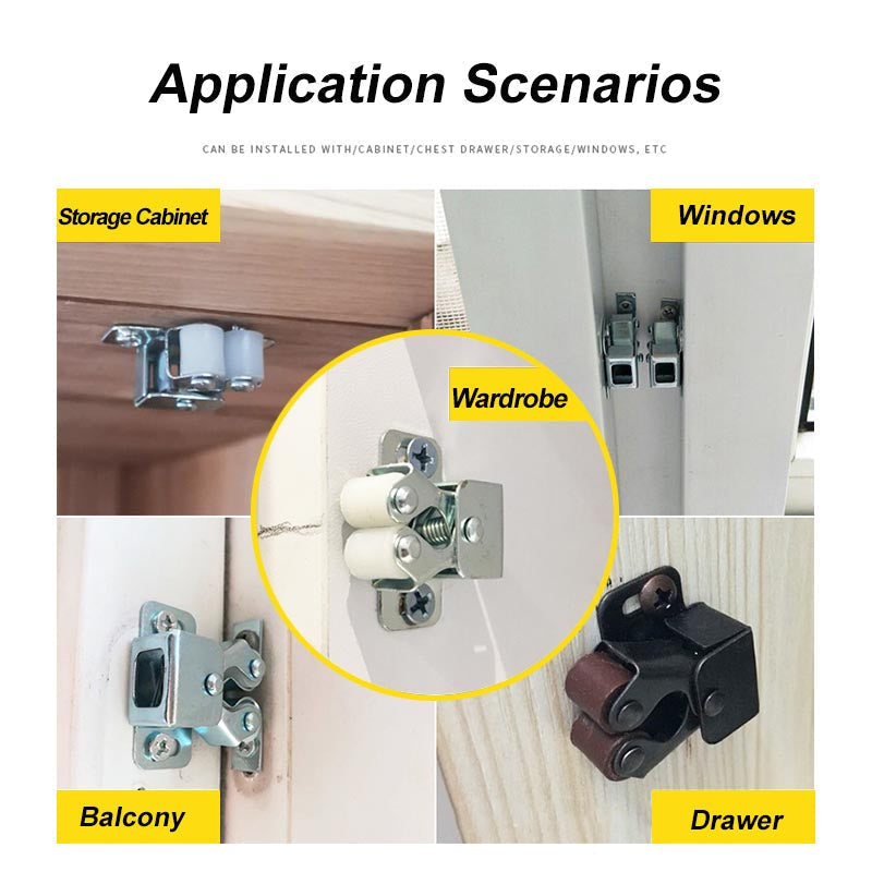 🚪 50% RABATT! 🎉 Edelstahl Rollenschnäpper für Schranktüren – Leises Öffnen, Einfache Montage & Langlebig 🔩📦