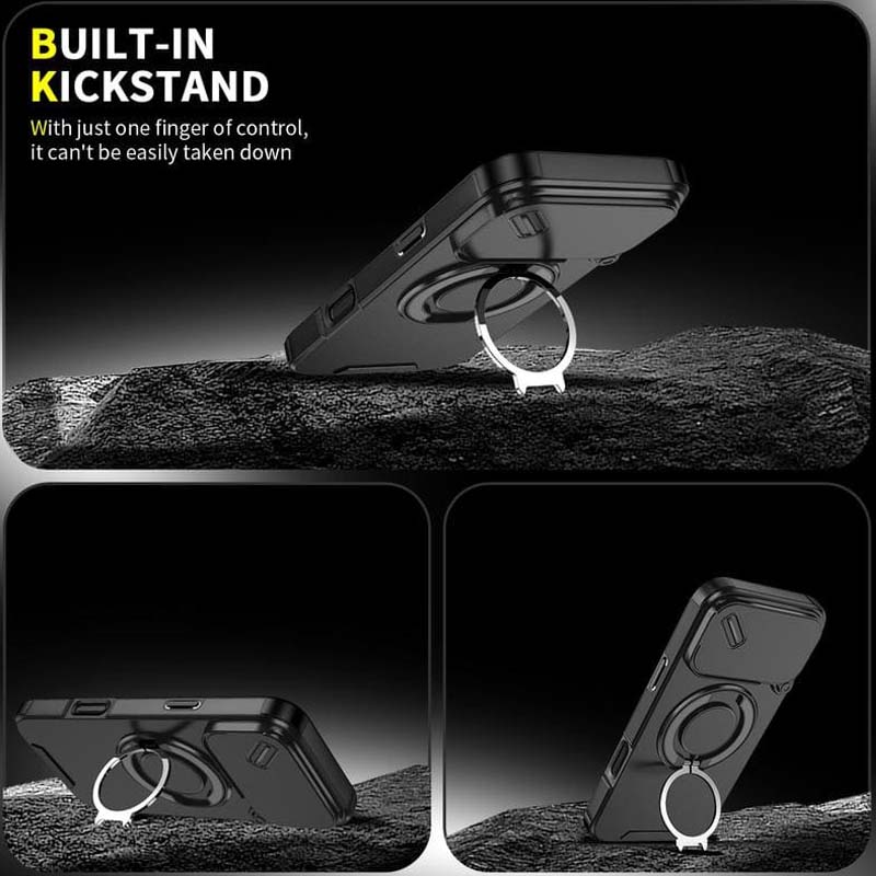 📱 Magnetische Handyhülle mit Ringständer für iPhone