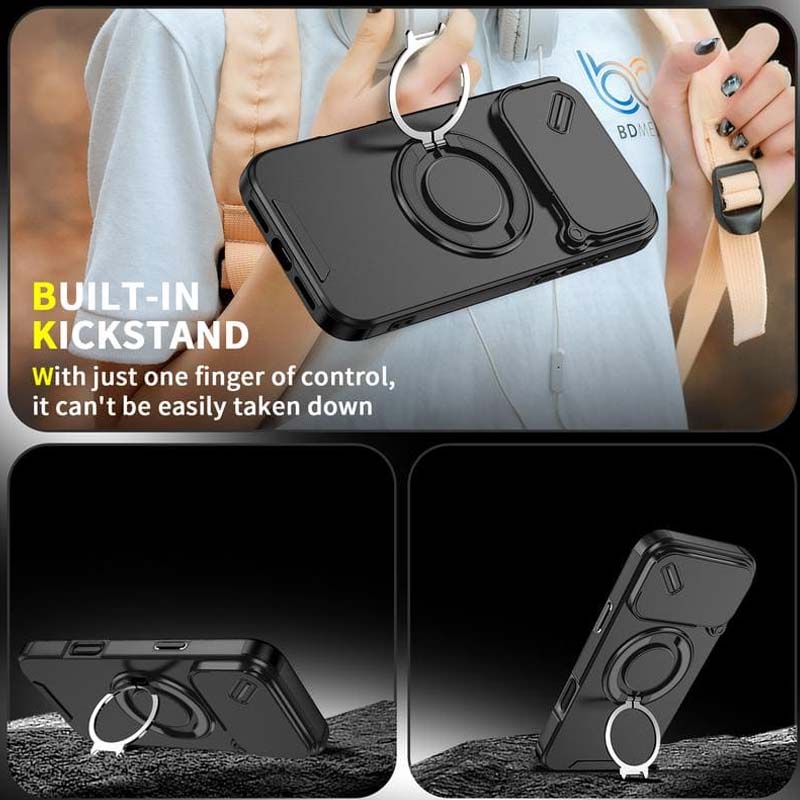 📱 Magnetische Handyhülle mit Ringständer für iPhone