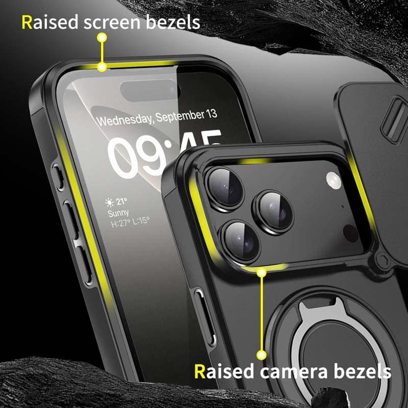 📱 Magnetische Handyhülle mit Ringständer für iPhone
