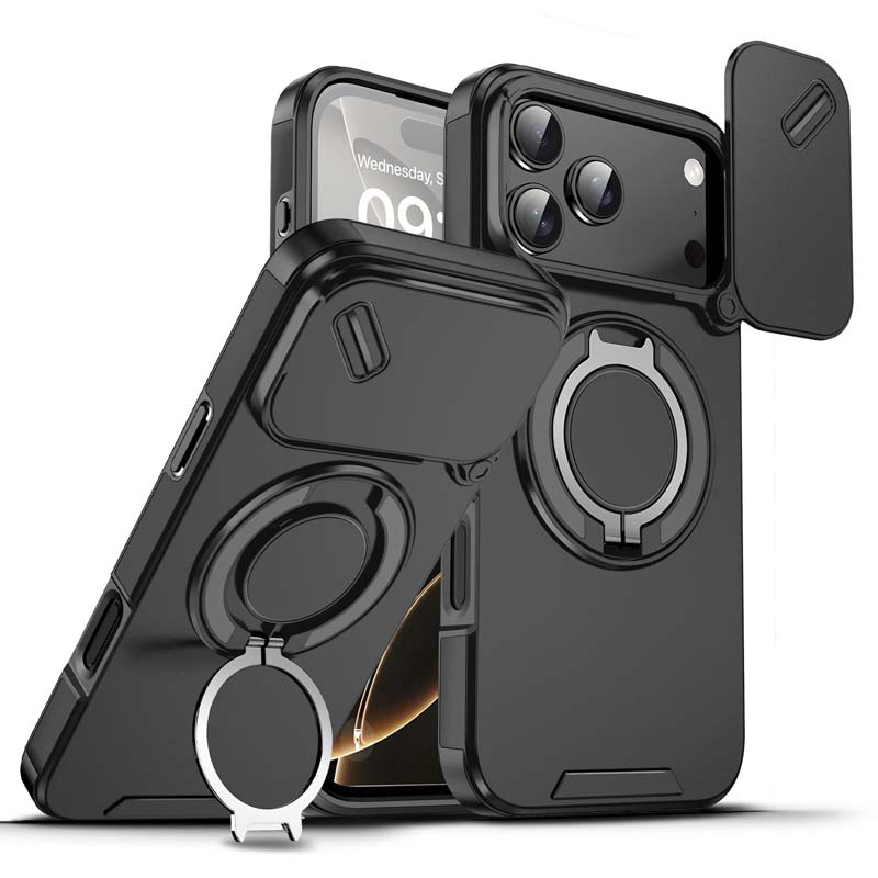 📱 Magnetische Handyhülle mit Ringständer für iPhone