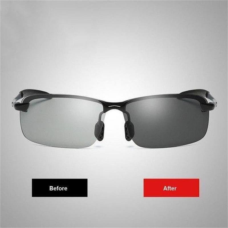 🕶️ 55% RABATT! ⏰ Photochrome Sonnenbrille mit polarisierten blendfreien HD-Gläsern – Randloser Sportrahmen – Perfekt für Autofahren, Angeln, Radfahren & Outdoor – schützt zuverlässig bei jedem Wetter ☀️