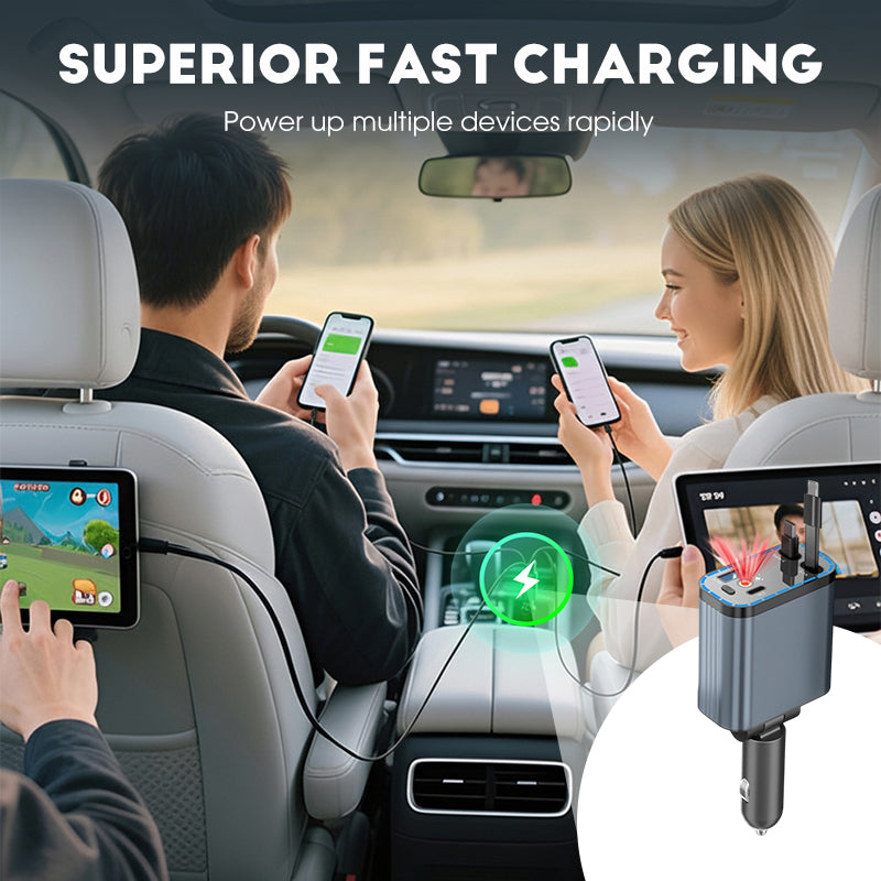 ✨Auto-Oplader mit Sternenlichtprojektor – 90W Superschnelles Laden &amp; Magische Atmosphäre im Auto! 🔌✨