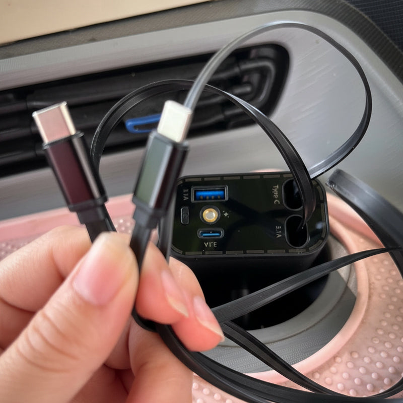 ✨Auto-Oplader mit Sternenlichtprojektor – 90W Superschnelles Laden &amp; Magische Atmosphäre im Auto! 🔌✨