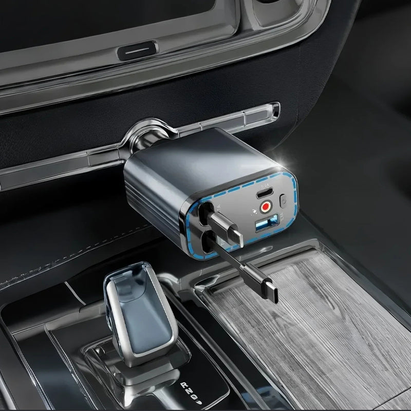 ✨Auto-Oplader mit Sternenlichtprojektor – 90W Superschnelles Laden &amp; Magische Atmosphäre im Auto! 🔌✨
