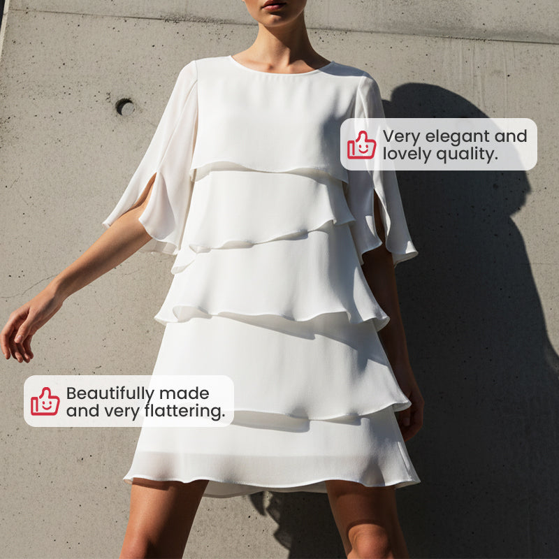 💎 60% RABATT! 💎 Elegantes, mehrlagiges Rüschenkleid für Damen – Pflegeleicht, vielseitig & perfekt für jeden Anlass 💃✨