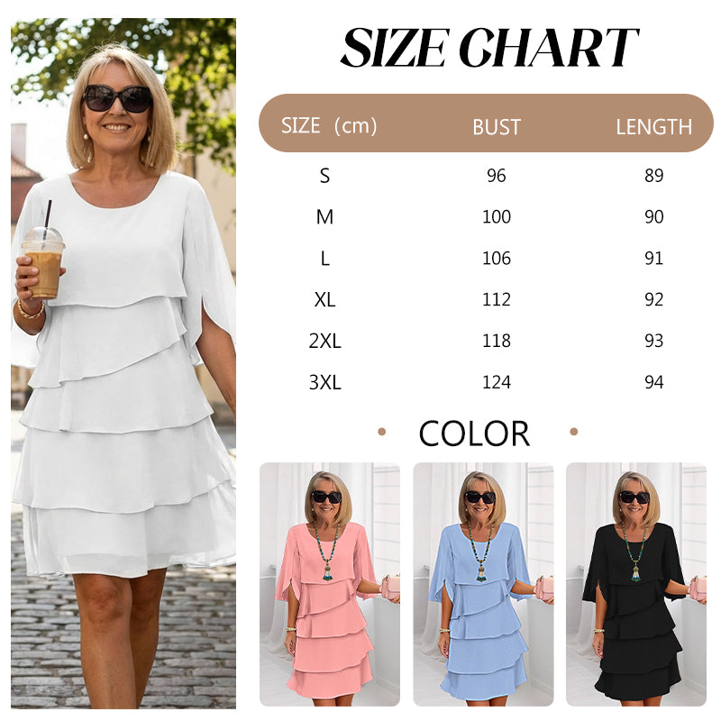 💎 60% RABATT! 💎 Elegantes, mehrlagiges Rüschenkleid für Damen – Pflegeleicht, vielseitig & perfekt für jeden Anlass 💃✨