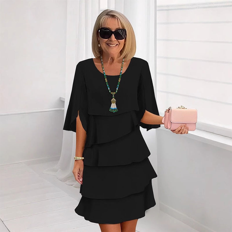 💎 60% RABATT! 💎 Elegantes, mehrlagiges Rüschenkleid für Damen – Pflegeleicht, vielseitig & perfekt für jeden Anlass 💃✨