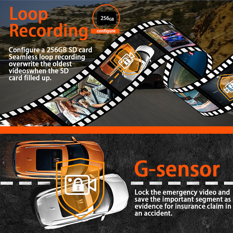 💎 60% RABATT! 💎 4-Kanal-HD-Dashcam mit Front-, Innen- und Heckaufzeichnung – 1080p, WLAN, GPS & 24/7 Parküberwachung 🚗📹