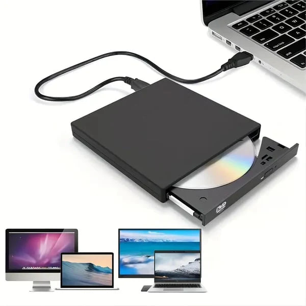 🎉 Neujahrsgeschenk – 50% RABATT!💿 USB-Externes CD/DVD-Laufwerk – Plug & Play für alte Fotos, Musik & Dateien (ohne Laufwerk am Laptop?) ✨