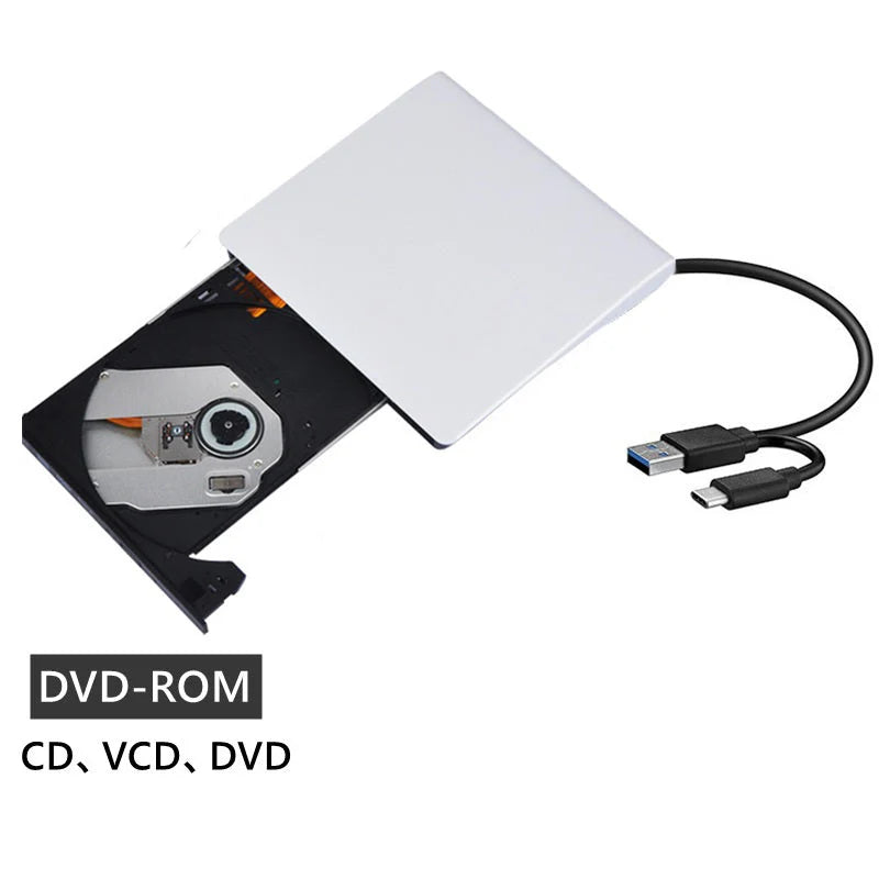 🎉 Neujahrsgeschenk – 50% RABATT!💿 USB-Externes CD/DVD-Laufwerk – Plug & Play für alte Fotos, Musik & Dateien (ohne Laufwerk am Laptop?) ✨