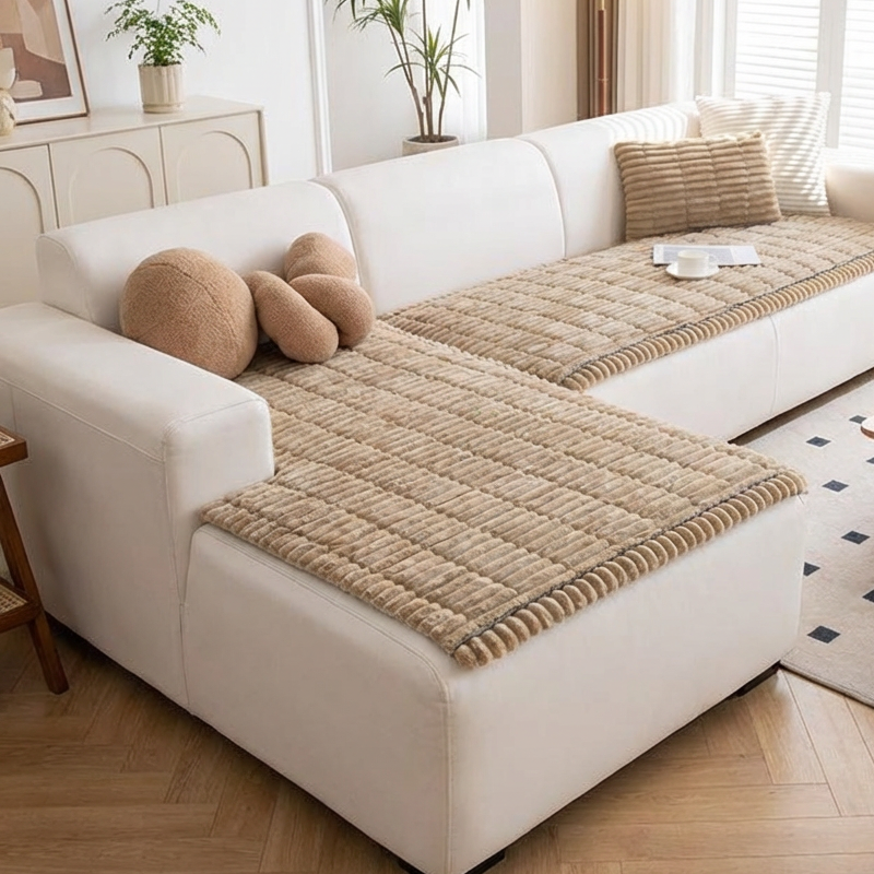 📢📢50 % Rabatt!! ⏰Gestepptes Cord-Sofa-Kissen mit rutschfester Unterseite