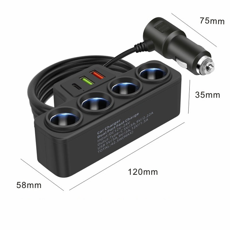 🔥Heißes Angebot – 7-in-1 Zigarettenanzünderadapter
