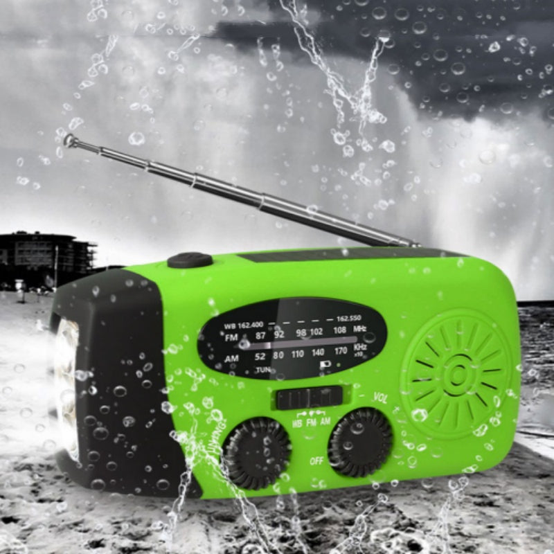 📻 60% RABATT! ☀️ Notfallradio – Solar & Kurbelbetrieb, USB-Ladung, Wetteralarm & Robust für Outdoor/Krise 🔋