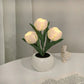 🌷LED-Tulpenlampe, simuliertes Tulpen-Nachtlicht mit Vase, Tischlampe, Dekoration, geeignet für Zuhause, Wohnzimmer, Tischdekoration