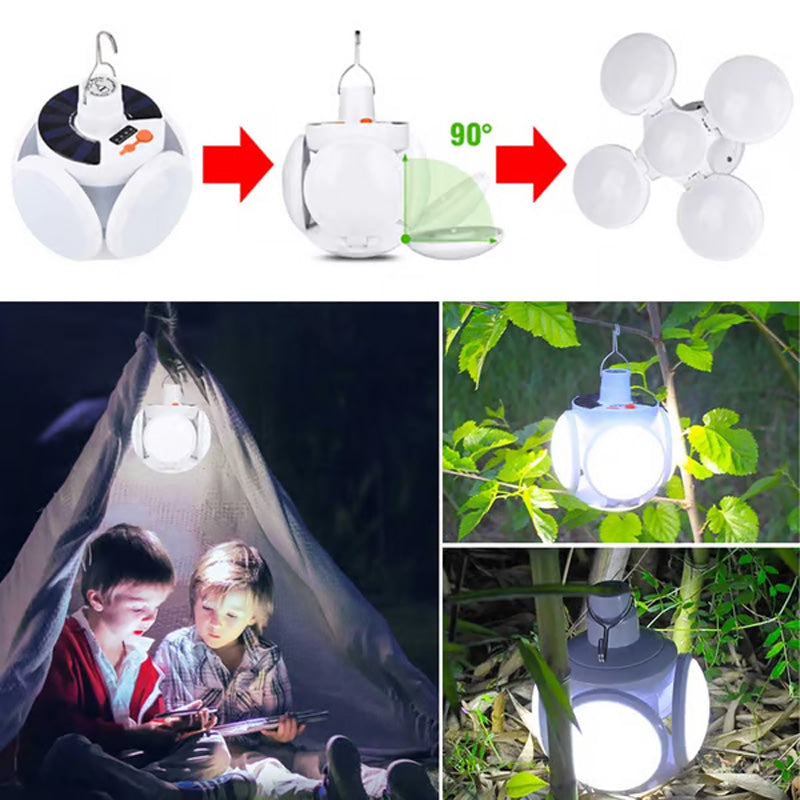 📢📢Kaufe 2 und erhalte 1 gratis⏰Solarbetriebene, multifunktionale und faltbare Lampe in Fußballform