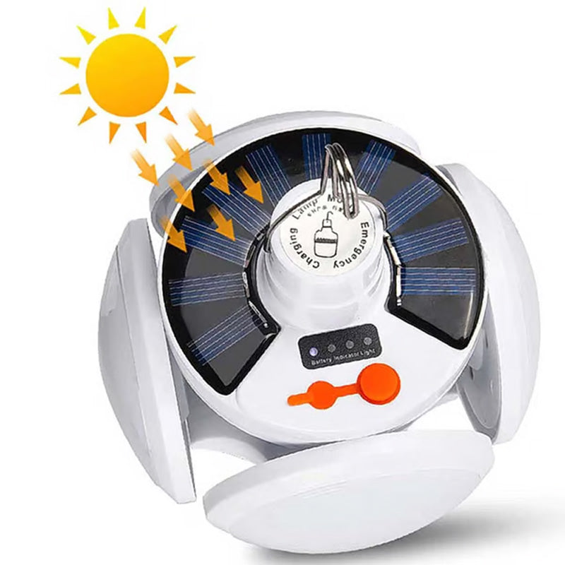 📢📢Kaufe 2 und erhalte 1 gratis⏰Solarbetriebene, multifunktionale und faltbare Lampe in Fußballform