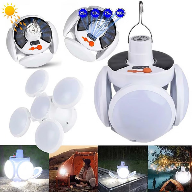 📢📢Kaufe 2 und erhalte 1 gratis⏰Solarbetriebene, multifunktionale und faltbare Lampe in Fußballform