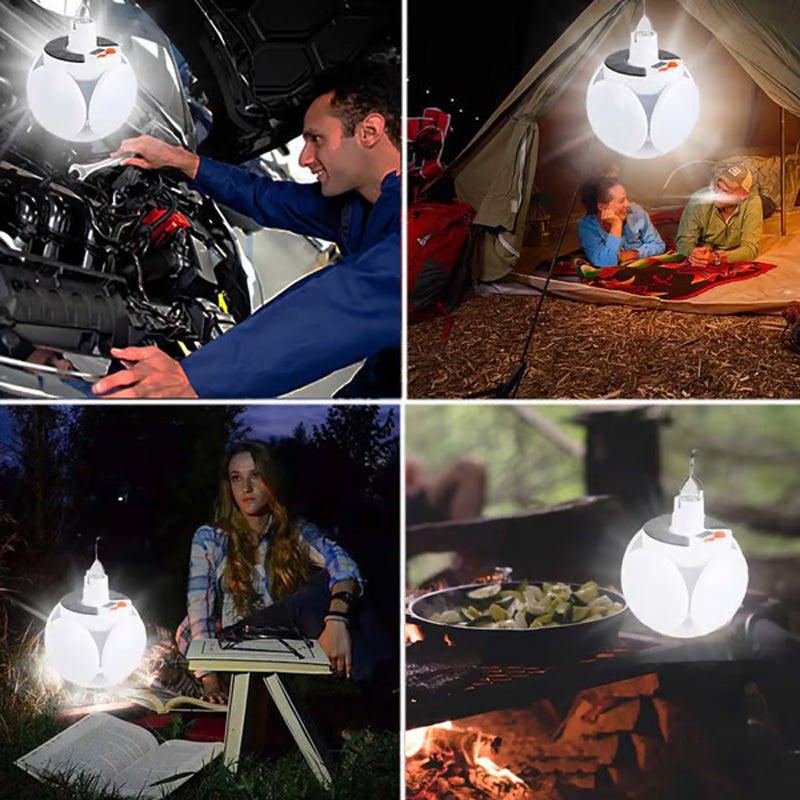 📢📢Kaufe 2 und erhalte 1 gratis⏰Solarbetriebene, multifunktionale und faltbare Lampe in Fußballform