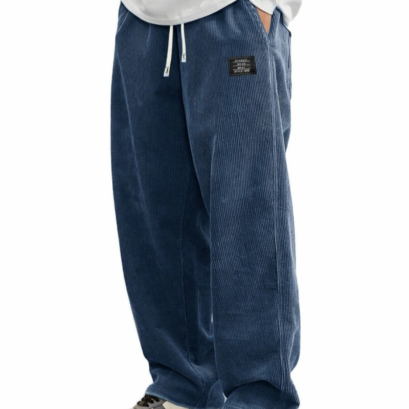 🔥Solange der Vorrat reicht 40 % Rabatt!🎉Herrenhose mit lockerer Passform, Kordelzug und Taschen