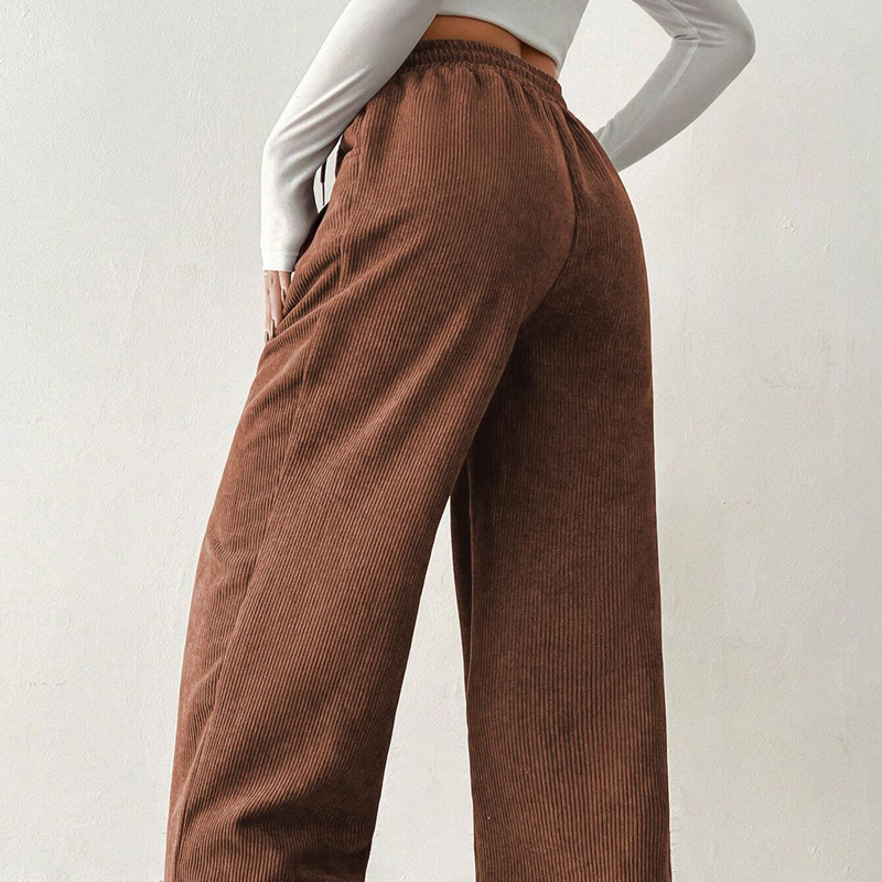 ⌛ Nur noch 3 Tage – 50 % auf alles! ⏰Lässige Weite Cordhose für Damen