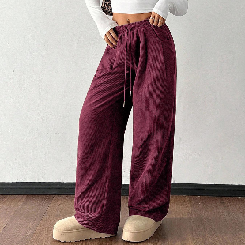 ⌛ Nur noch 3 Tage – 50 % auf alles! ⏰Lässige Weite Cordhose für Damen