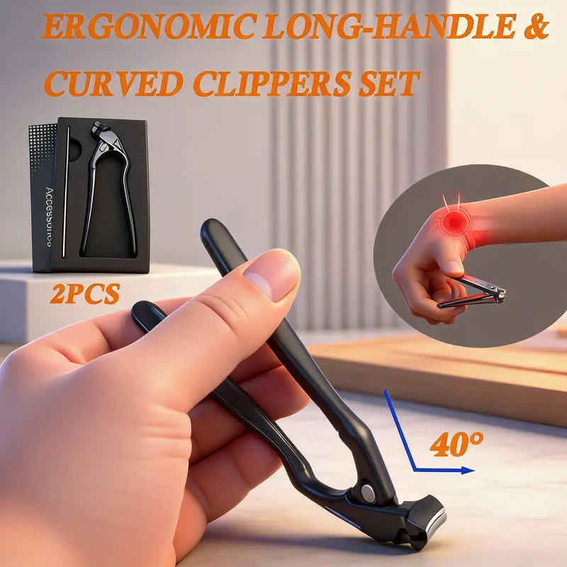 🎉 Neujahrsgeschenk – 50% RABATT!✂️ Spritzwassergeschützter Nagelknipser aus rostfreiem Stahl – Breite Öffnung & sicherer Verschluss!
