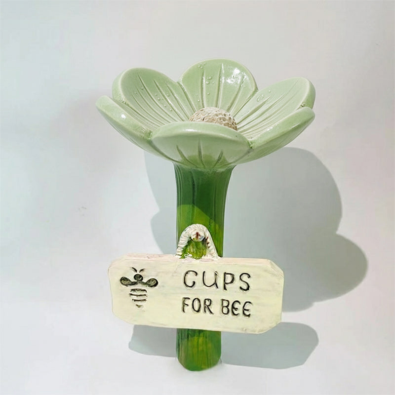 🌸Blumenförmige Bienentränke aus Keramik🐝💧