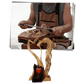 Holzschnitzerei in Herzform Dekoration