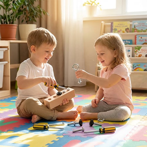 🔥Solange der Vorrat reicht 40 % Rabatt!🎉Pädagogisches Schraub-Activity-Board – Feinmotorik & logisches Denken kinderleicht entwickeln🧠✨ Lernspielzeug Nr.1