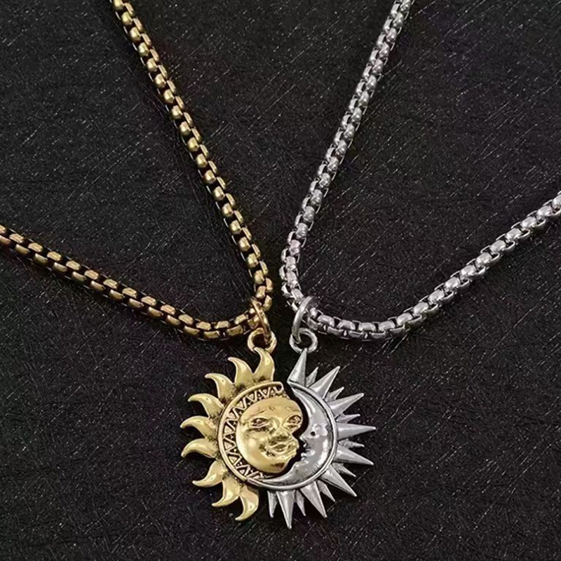 ☀️⚖️ Sonnen- und Mond-Anhänger-Set