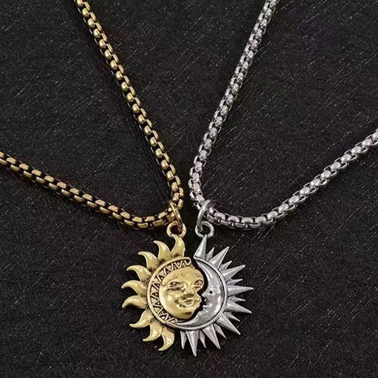 ☀️⚖️ Sonnen- und Mond-Anhänger-Set