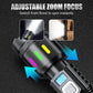 🔦Multifunktionale Zoom-LED-Taschenlampe mit Leistungsanzeige🌟