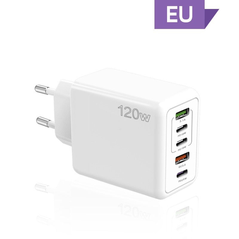 120W Schnell-Ladegerät mit 5 Anschlüssen⚡