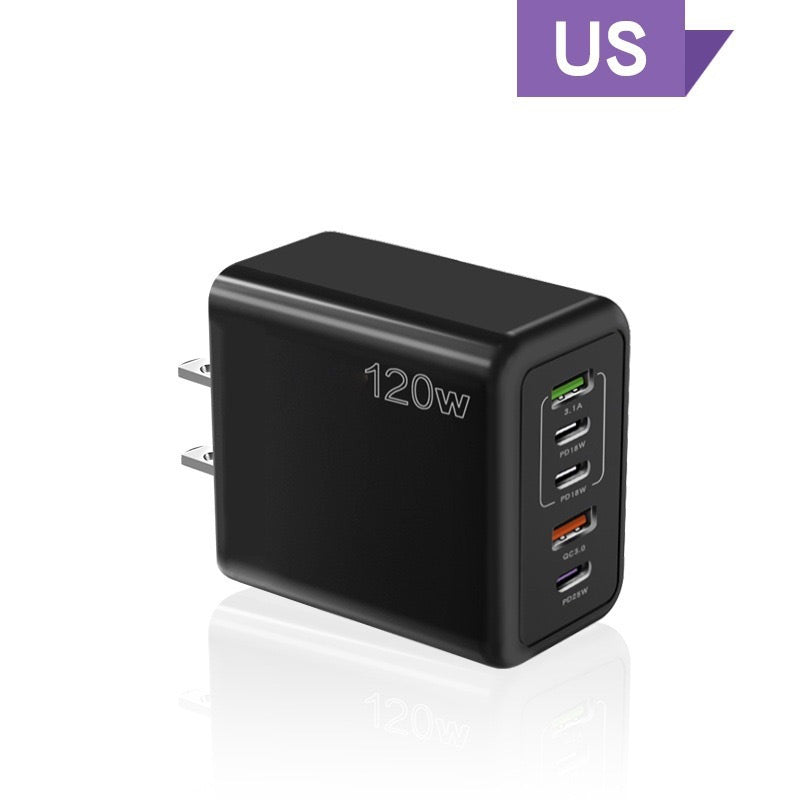 120W Schnell-Ladegerät mit 5 Anschlüssen⚡