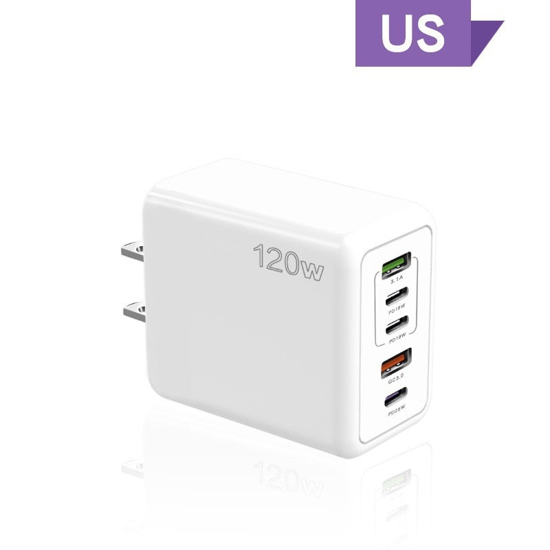 120W Schnell-Ladegerät mit 5 Anschlüssen⚡
