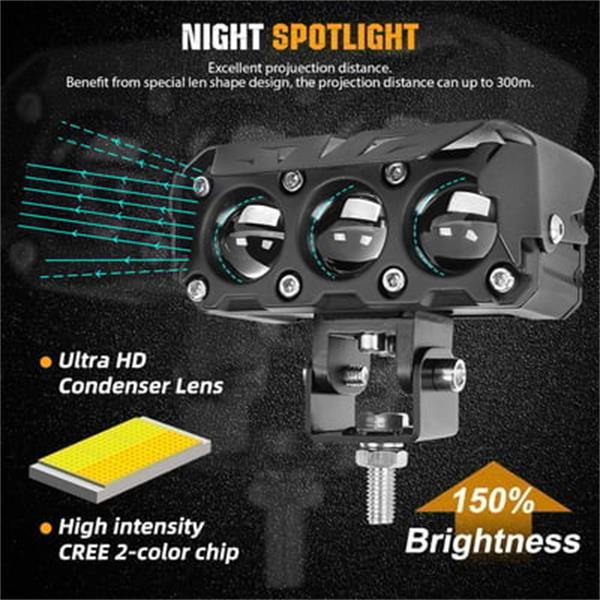 🎉 Neujahrsgeschenk – 50% RABATT!🏍️Motorrad LED Hilfslicht: 4500 Lumen | 2 Farbmodi (Gelb/Weiß) | IP67 Wasserdicht – 150m Sichtweite für maximale Sicherheit nachts & bei Nebel
