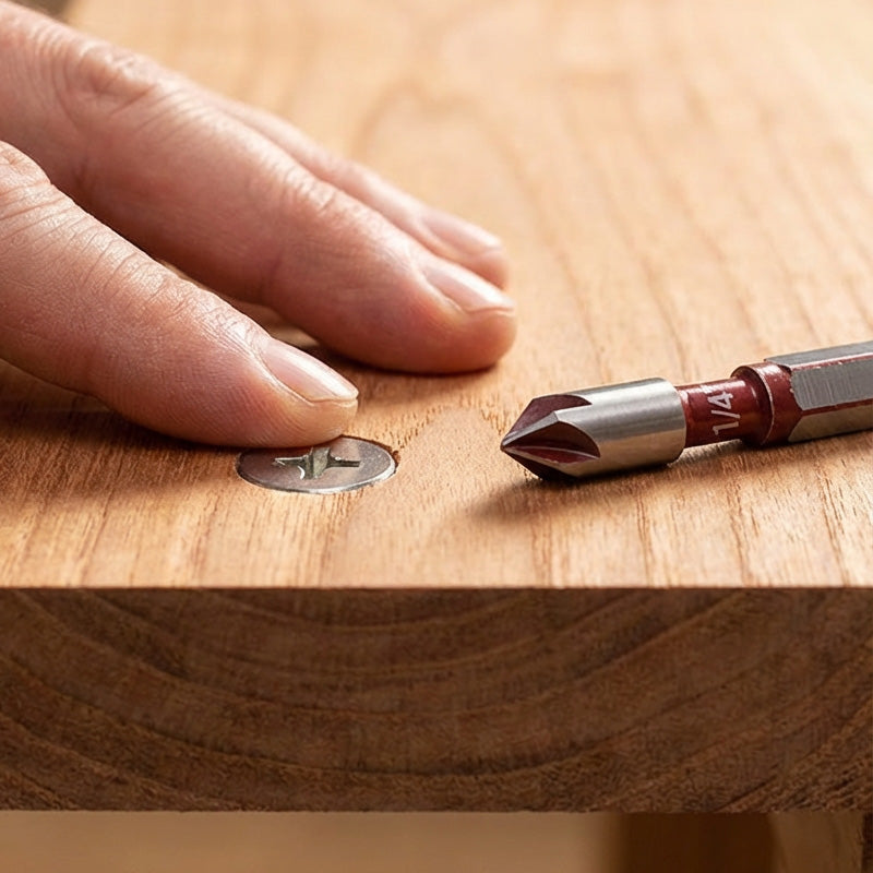 ✨ Hochkarbonstahl-Senkbohrer-Set — Professioneller Präzisionsbohrer für Holz und Metall! ✨