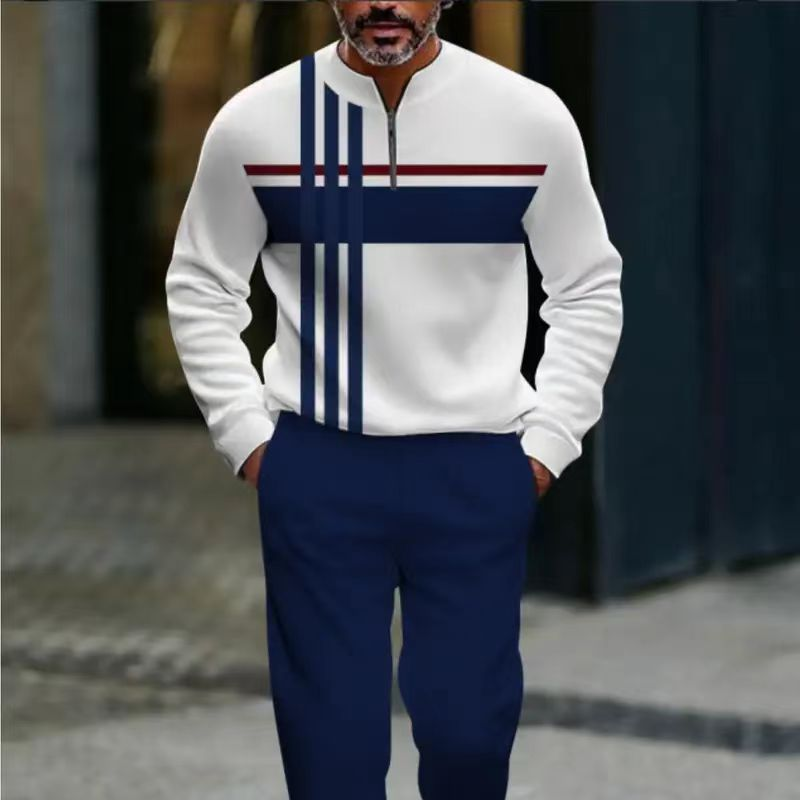 👕 60% RABATT! 🔥 Herren-Set mit Grafikprint – Pullover & Hose – Lässiger Streetstyle, Bequemer Stoff & Perfektes Match 👖
