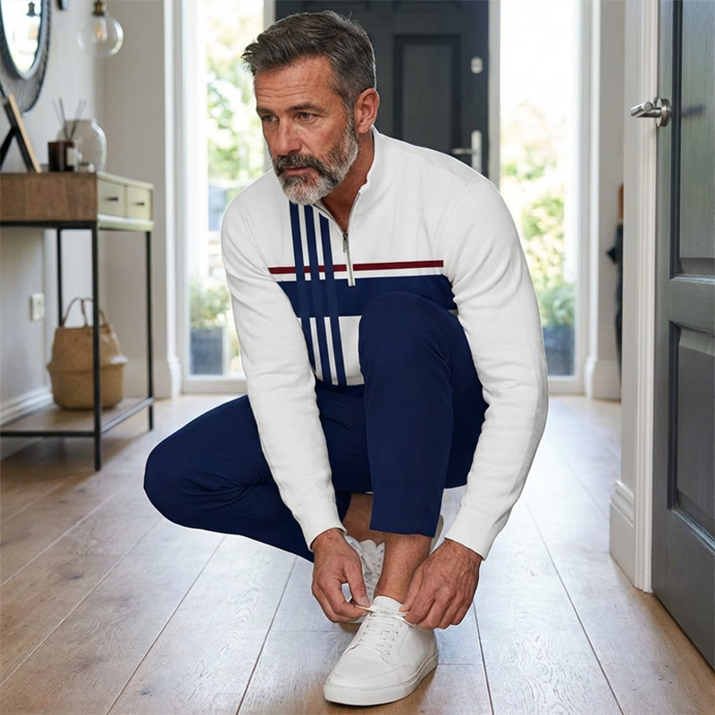 👕 60% RABATT! 🔥 Herren-Set mit Grafikprint – Pullover & Hose – Lässiger Streetstyle, Bequemer Stoff & Perfektes Match 👖