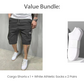🩳 50% RABATT! ⏰ Leichte Cargoshorts – Atmungsaktives Material & knielang – Sichere Taschen für Handy und Schlüssel – bequem den ganzen Tag, ideal für Sommer und Reisen ☀️✅