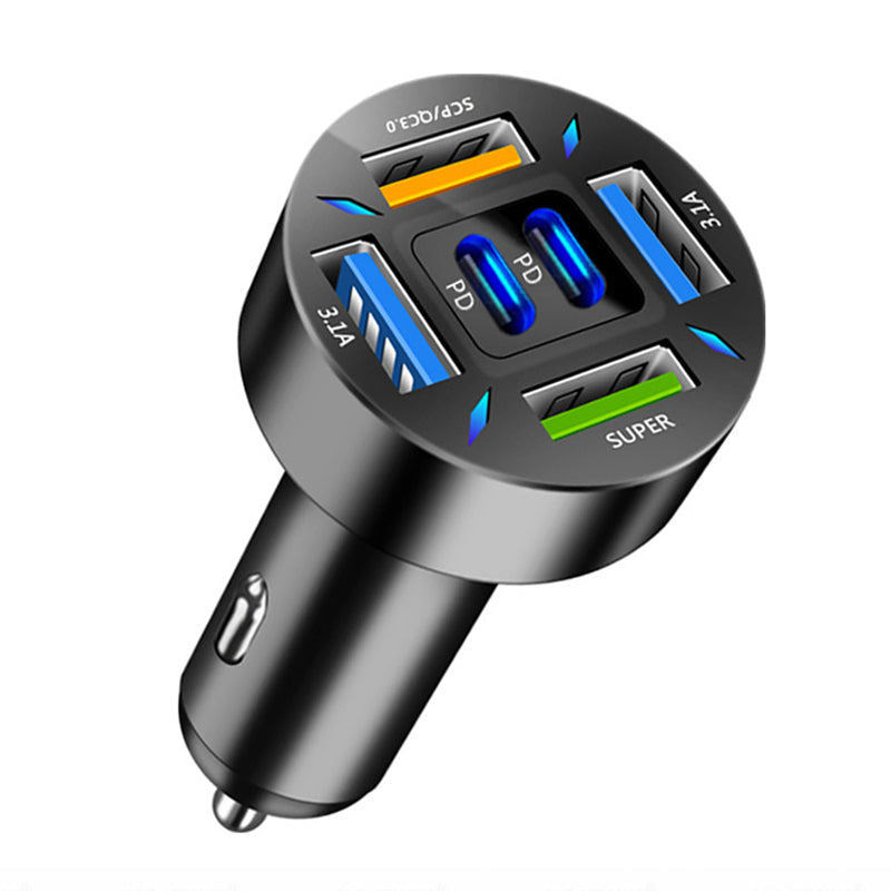 🔥HOT SALE🔥6-Port Autoladegerät Zigarettenanzünder Adapter