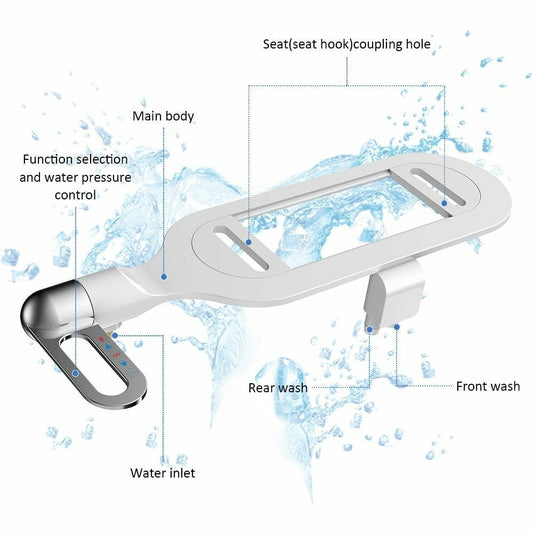 🚽 60% RABATT! 🚿 Nichtelektrischer Bidet-Aufsatz mit Doppeldüse – Hygienische Selbstreinigung, Einfache Installation & Wasserdruck-Kontrolle ✨